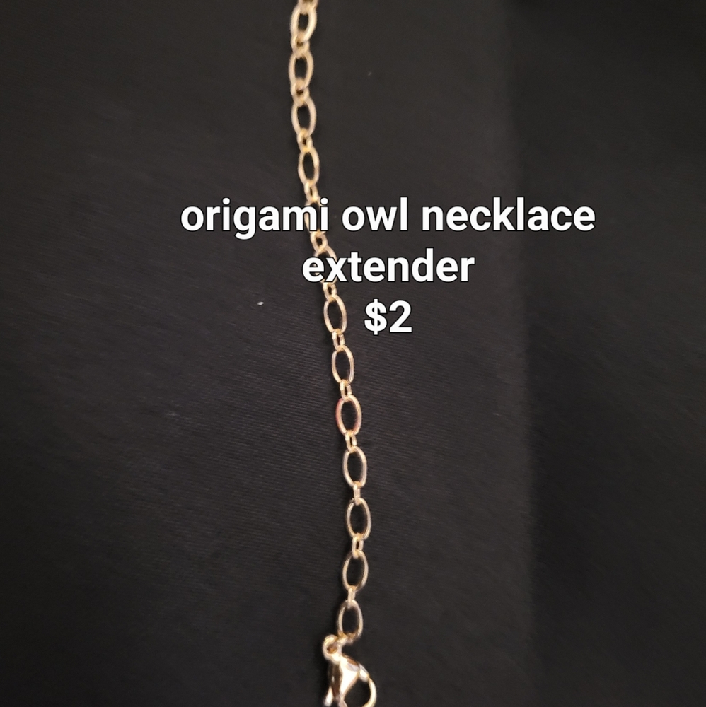 Origami owl necklace extender